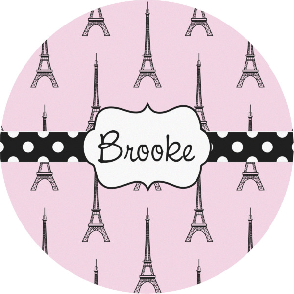 Custom Eiffel Tower Multipurpose Round Labels - 1" (Personalized)