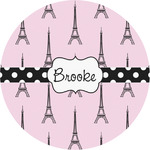 Eiffel Tower Multipurpose Round Labels - 3" (Personalized)