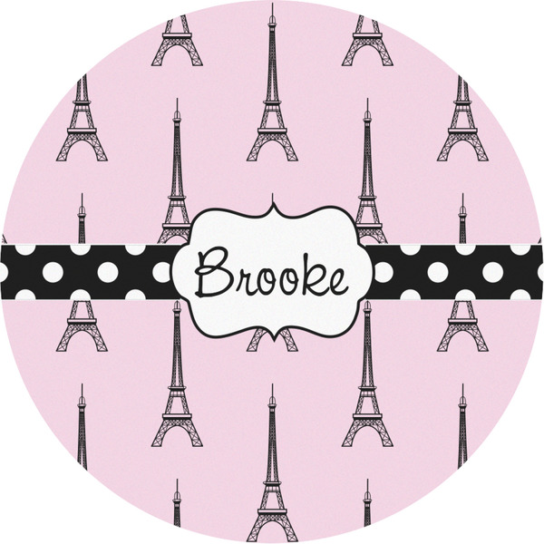 Custom Eiffel Tower Multipurpose Round Labels - 3" (Personalized)