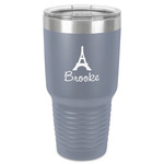 Eiffel Tower 30 oz Stainless Steel Tumbler - Grey - Single-Sided (Personalized)