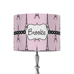 Eiffel Tower 8" Drum Lamp Shade - Fabric (Personalized)