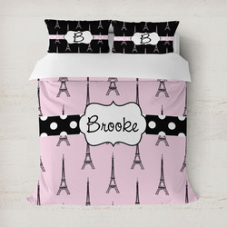 Eiffel Tower Duvet Cover Set - Full / Queen (Personalized)