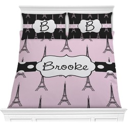 Eiffel Tower Comforter Set - Full / Queen (Personalized)