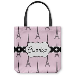 Eiffel Tower Canvas Tote Bag (Personalized)