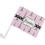 Eiffel Tower Car Flag - Small w/ Name or Text