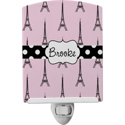 Eiffel Tower Ceramic Night Light (Personalized)