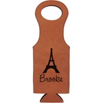 Eiffel Tower Leatherette Wine Tote (Personalized)