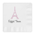 Eiffel Tower Embossed Decorative Napkins (Personalized)