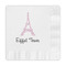 Eiffel Tower Embossed Decorative Napkins (Personalized)