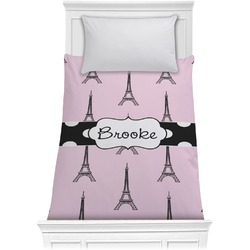Eiffel Tower Comforter - Twin XL (Personalized)