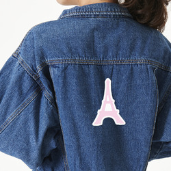 Eiffel Tower Twill Iron On Patch - Custom Shape - X-Large