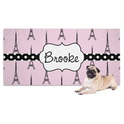 Eiffel Tower Dog Towel (Personalized)