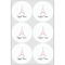 Eiffel Tower Drink Topper - XLarge - Set of 6