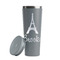 Eiffel Tower Grey RTIC Everyday Tumbler - 28 oz. - Lid Off