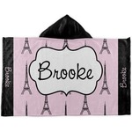 Eiffel Tower Kids Hooded Towel (Personalized)