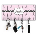 Eiffel Tower Key Hanger w/ 4 Hooks w/ Name or Text