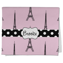 Eiffel Tower Kitchen Towel - Poly Cotton w/ Name or Text