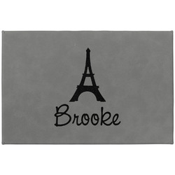 Eiffel Tower Large Gift Box w/ Engraved Leather Lid (Personalized)