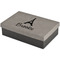 Eiffel Tower Large Engraved Gift Box with Leather Lid - Front/Main