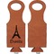 Eiffel Tower Leatherette Wine Tote Single Sided - Front and Back