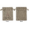 Eiffel Tower Medium Burlap Gift Bag - Front Approval