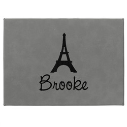 Eiffel Tower Medium Gift Box w/ Engraved Leather Lid (Personalized)