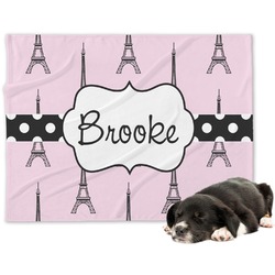 Eiffel Tower Dog Blanket (Personalized)