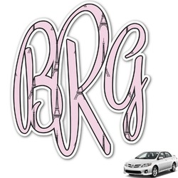 Eiffel Tower Monogram Car Decal (Personalized)