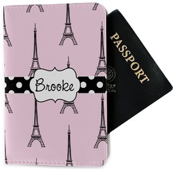 Eiffel Tower Passport Holder - Fabric (Personalized)