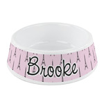 Eiffel Tower Plastic Dog Bowl - Small (Personalized)