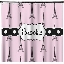 Eiffel Tower Shower Curtain - 71" x 74" (Personalized)
