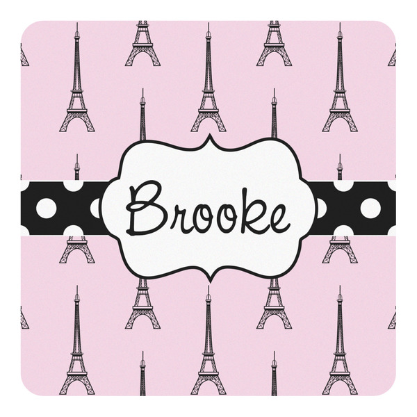 Custom Eiffel Tower Square Decal - Medium (Personalized)