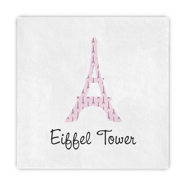 Custom Eiffel Tower Standard Decorative Napkins (Personalized)