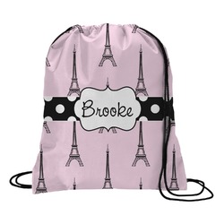 Eiffel Tower Drawstring Backpack - Medium (Personalized)