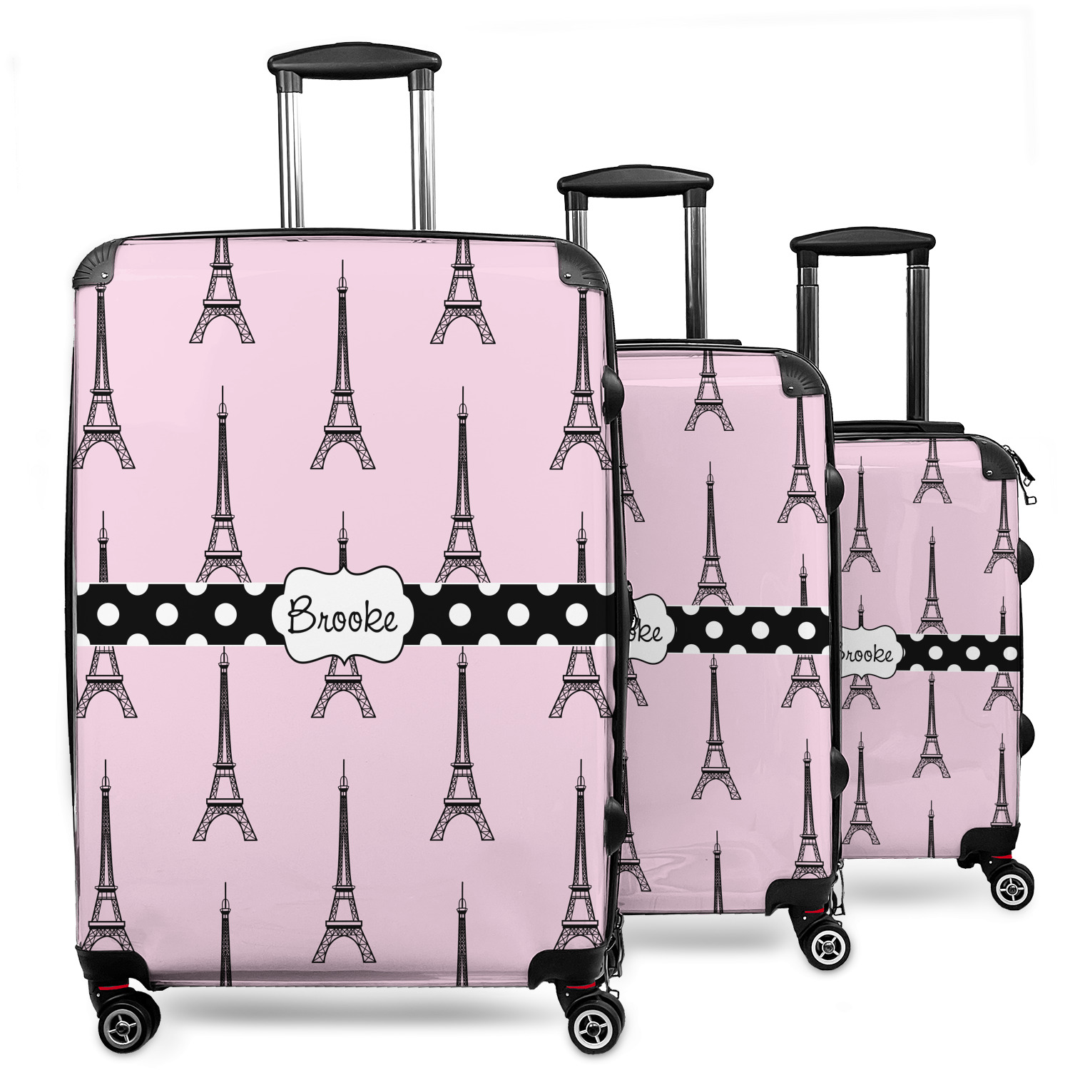 eiffel tower luggage set