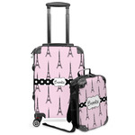 Eiffel Tower Kids 2-Piece Luggage Set - Suitcase & Backpack (Personalized)