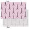 Eiffel Tower Tissue Paper - Heavyweight - Small - Front & Back