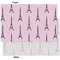 Eiffel Tower Tissue Paper - Heavyweight - XL - Front & Back