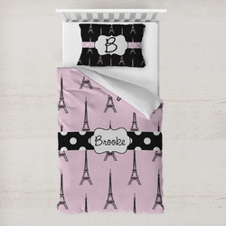 Eiffel Tower Toddler Bedding Set - With Pillowcase (Personalized)