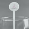 Eiffel Tower White Plastic 5.5" Stir Stick - Round - Main