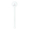 Eiffel Tower White Plastic 5.5" Stir Stick - Round - Single Stick