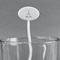 Eiffel Tower White Plastic 7" Stir Stick - Oval - Main