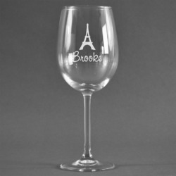 Eiffel Tower Wine Glass (Single) (Personalized)