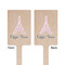 Eiffel Tower Wooden 6.25" Stir Stick - Rectangular - Double Sided - Front & Back