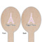 Eiffel Tower Wooden Food Pick - Oval - Double Sided - Front & Back