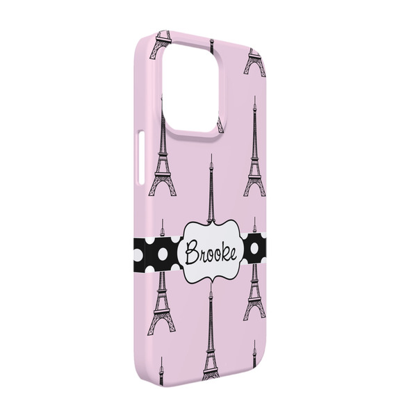 Custom Eiffel Tower iPhone Case - Plastic - iPhone 13 Pro (Personalized)