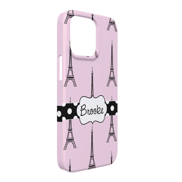 Custom Eiffel Tower iPhone Case - Plastic - iPhone 13 Pro Max (Personalized)