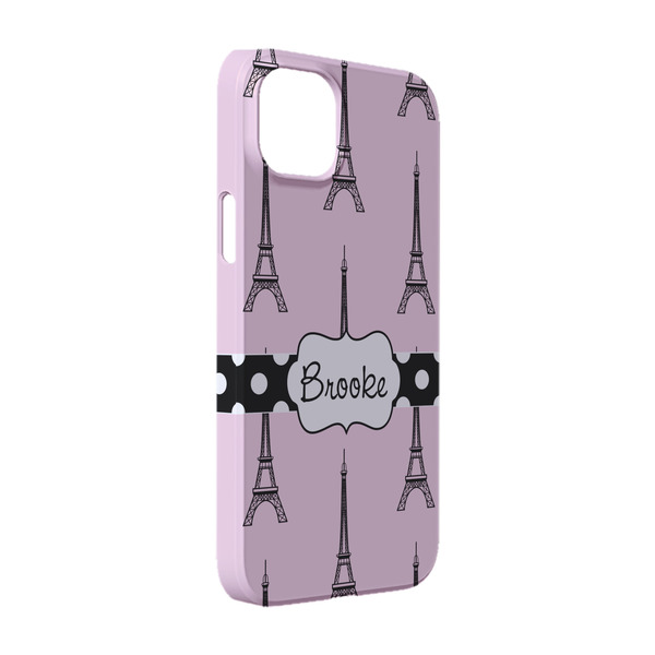 Custom Eiffel Tower iPhone Case - Plastic - iPhone 14 (Personalized)