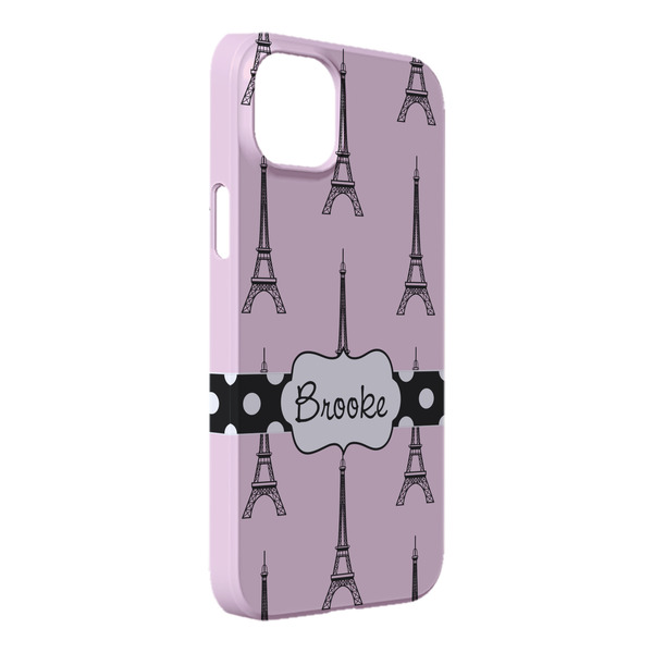 Custom Eiffel Tower iPhone Case - Plastic - iPhone 14 Pro Max (Personalized)