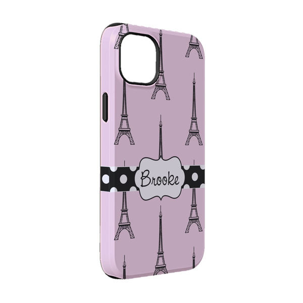 Custom Eiffel Tower iPhone Case - Rubber Lined - iPhone 14 (Personalized)